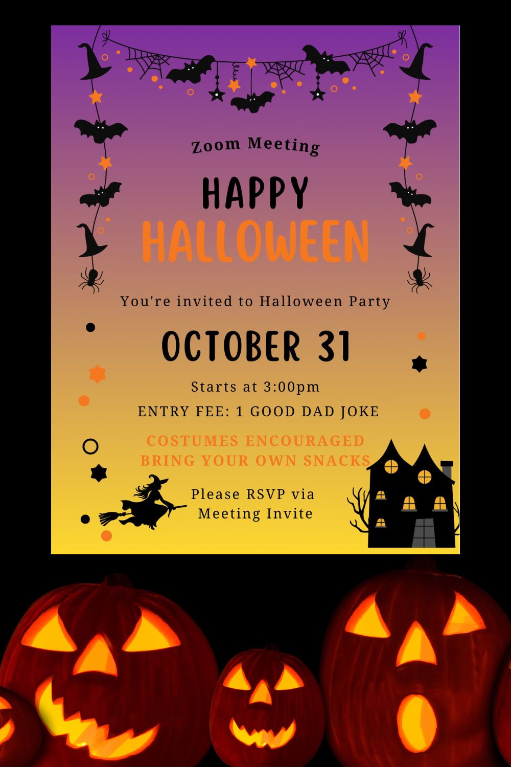 Halloween Office Party Invite