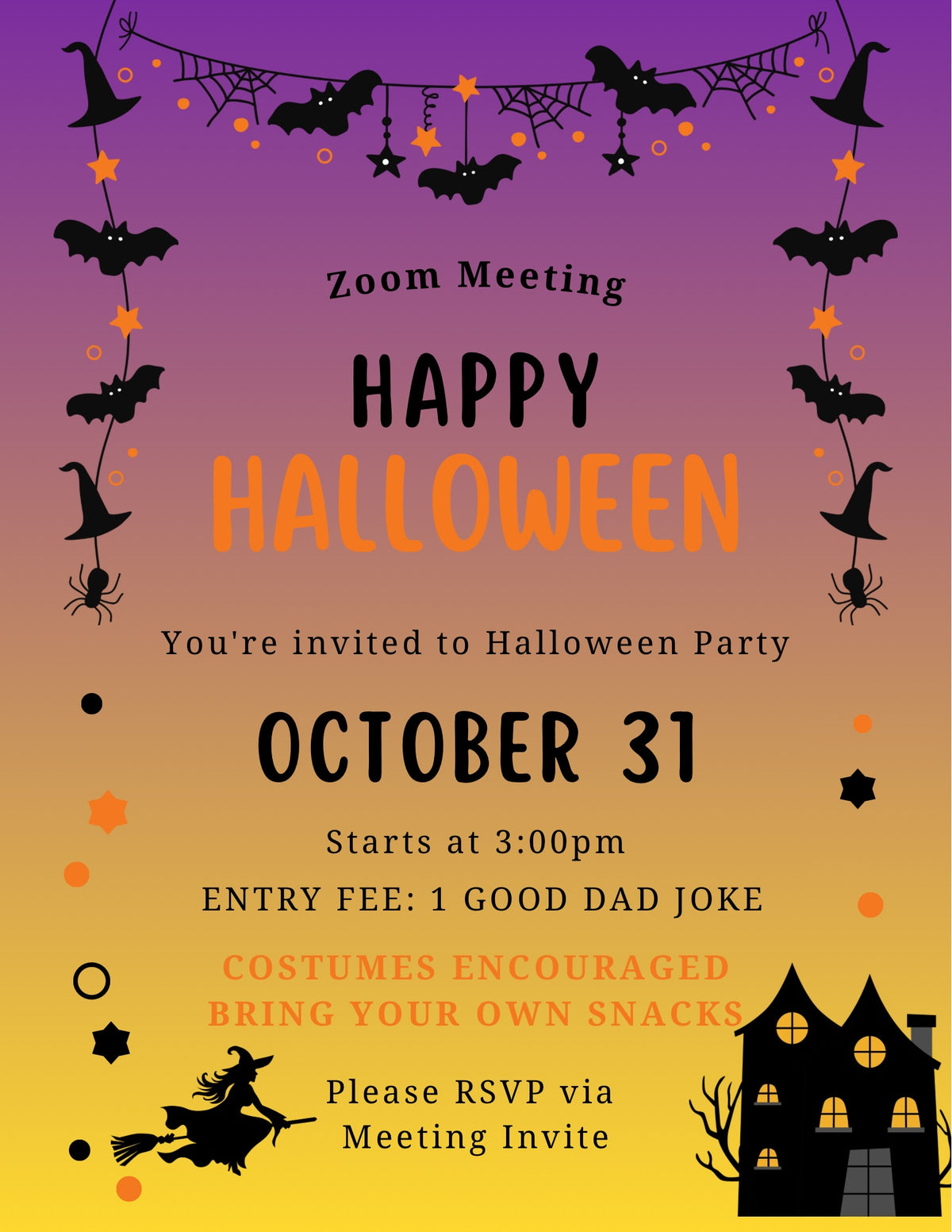 Halloween Office Party Invite