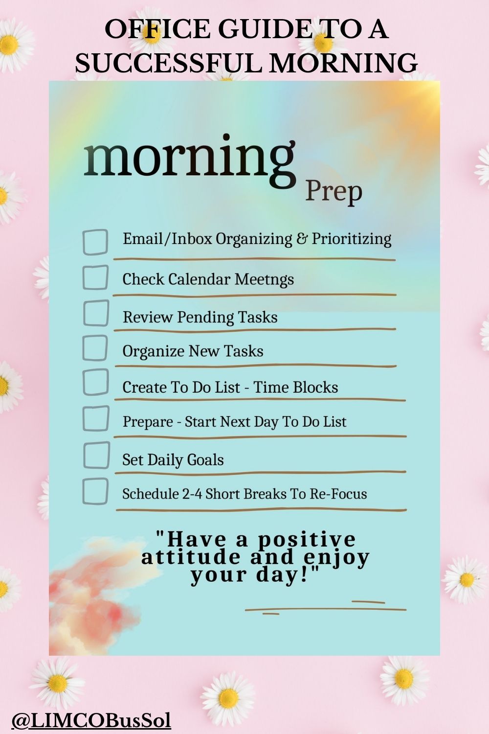 Administrative Morning Checklist