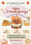 Office Friendsgiving Invite Canva