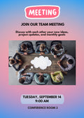 Office Team Meeting Invitation